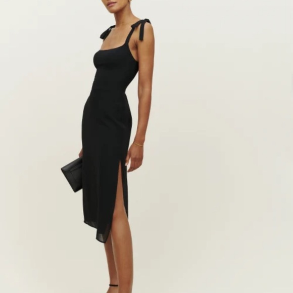Reformation Besse Dress Black - Picture 3 of 6